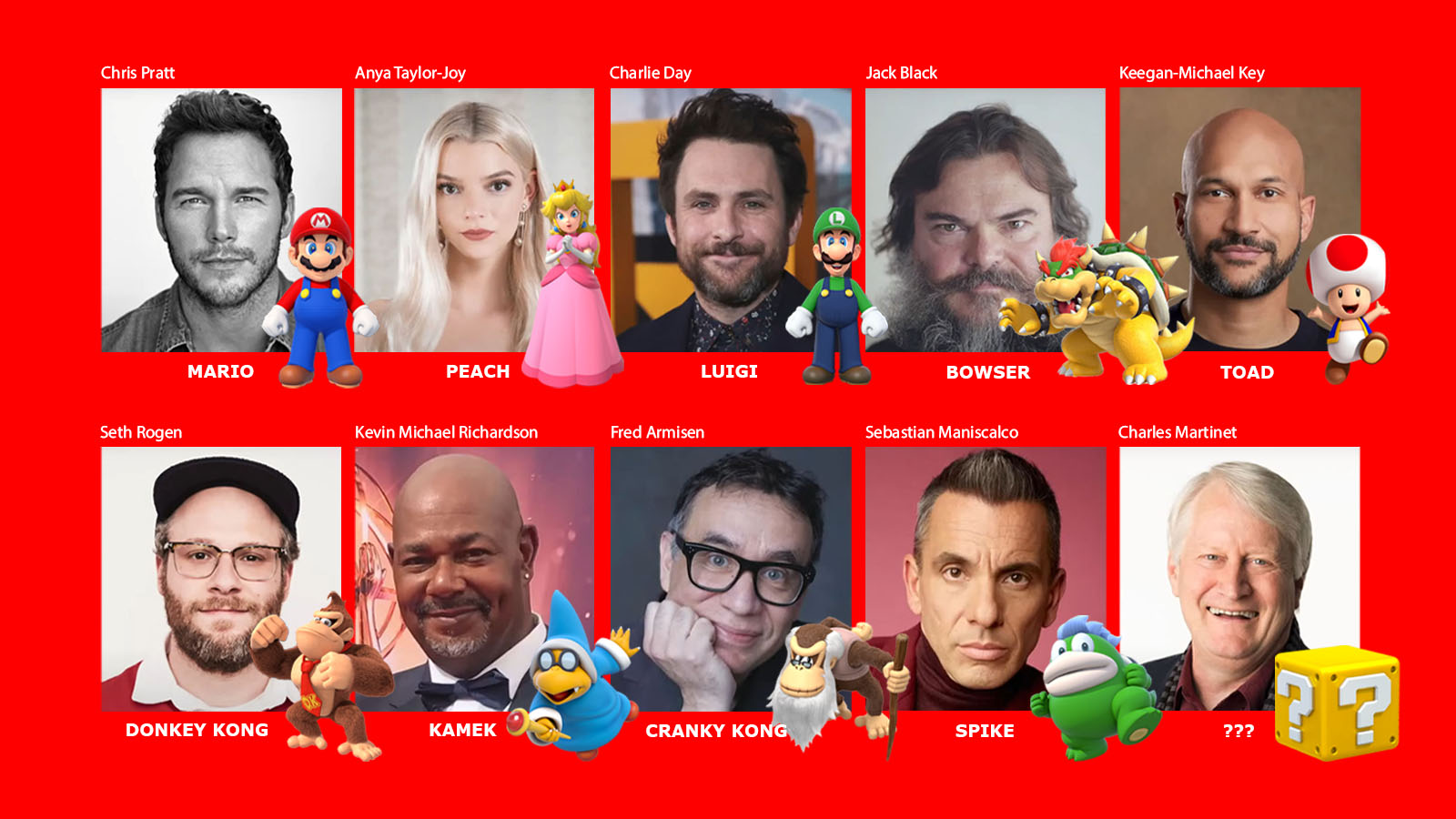 New Mario Movie Voice Cast