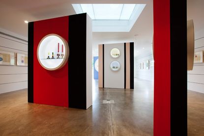Exhibition view of the ’Ettore Sottsass - Enamels’ at the Vitra Design Museum Gallery