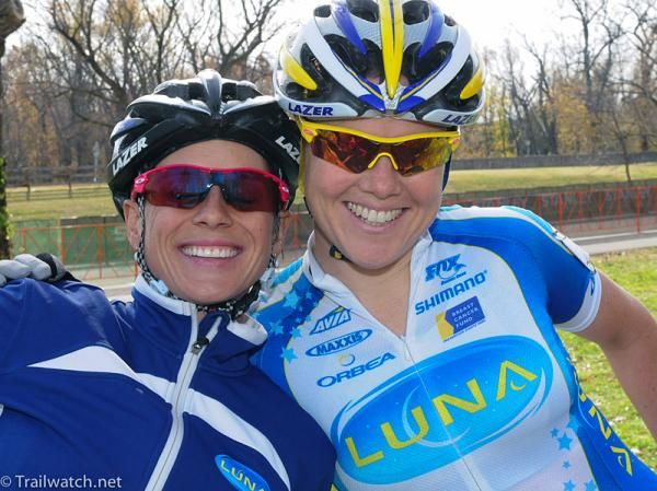 Long-time Luna teammates Katerina Nash and Georgia Gould