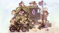 An illustration of Metal Slug by artist Eisuke Ogura