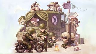 An illustration of Metal Slug by artist Eisuke Ogura