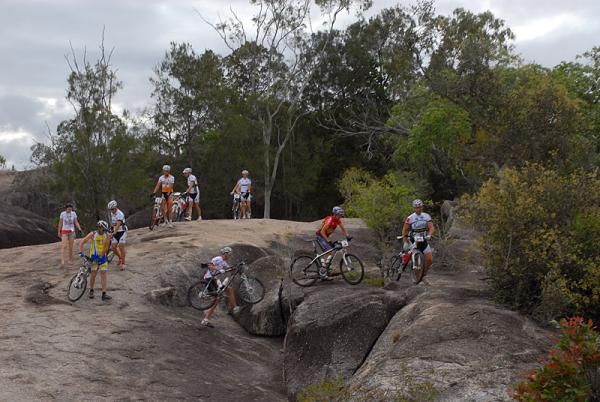 The start of stage 3 took racers through Granite Gorge