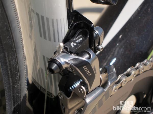 Aluminum and titanium hardware are littered throughout SRAM's latest Red flagship road group.