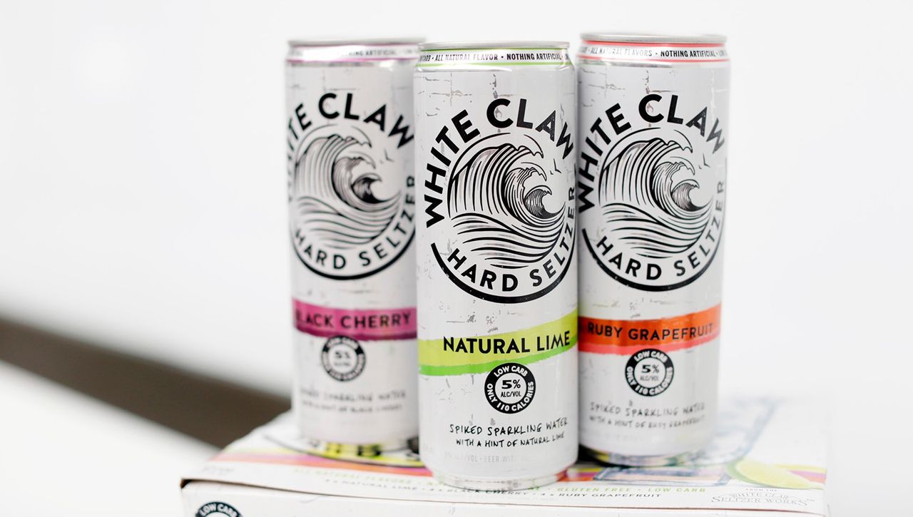 A variety of White Claw Hard Seltzers are seen at the Mike&#039;s Hard Lemonade office on Monday, March 27, 2017 in Chicago. 