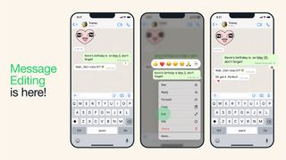 WhatsApp Edit sent message feature on iPhone