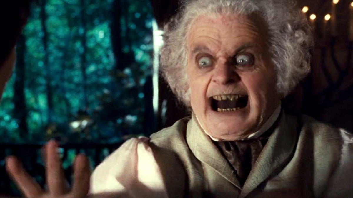 Bilbo gets scary in The Lord of the Rings: The Fellowship of the Ring