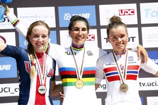 Elisa Balsamo wins the junior women's road race at the 2016 World Road Championships