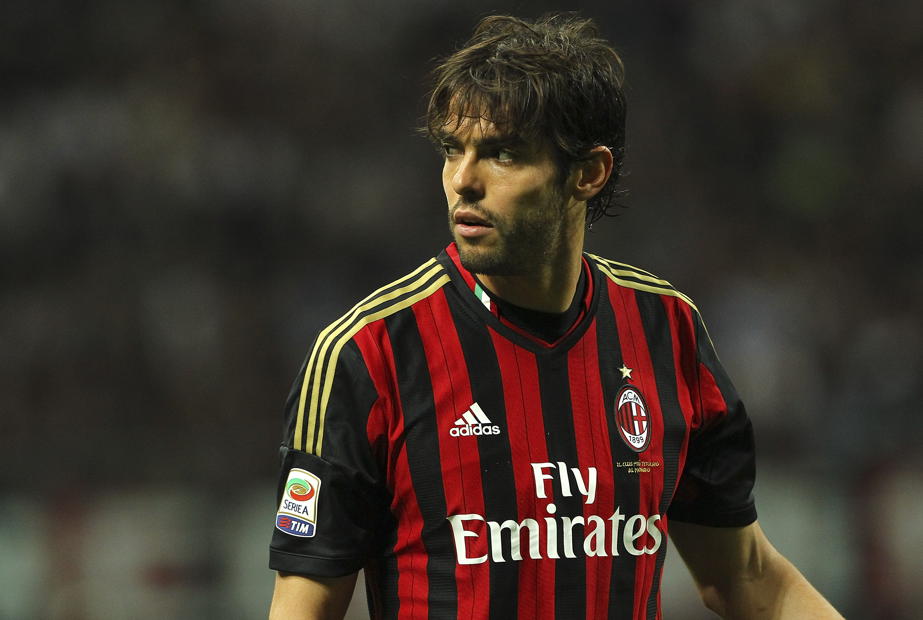 Kaka in action for AC Milan against Inter in May 2014.