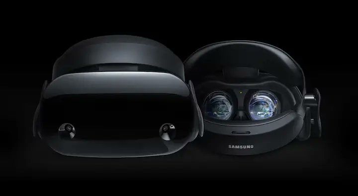 A leaked image of a Samsung XR headset