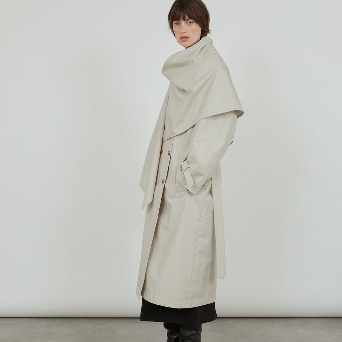 Alex Trench Coat & Macha Scarf