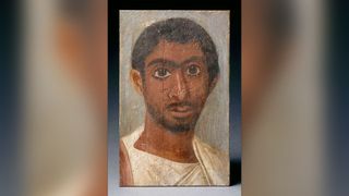 This male portrait, painted circa A.D. 250 on limewood.