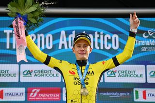 Tirreno-Adriatico 2024: stage 5 winner Jonas Vingegaard (Visma-Lease A Bike)