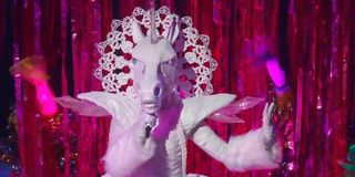 The Unicorn performing "Oops.... I Did It Again!" on The Masked Singer