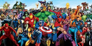 Lineup of all of Marvel's biggest heroes and villains