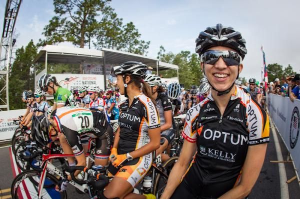 Janel Holcomb (Optum) ready for the tough day ahead.