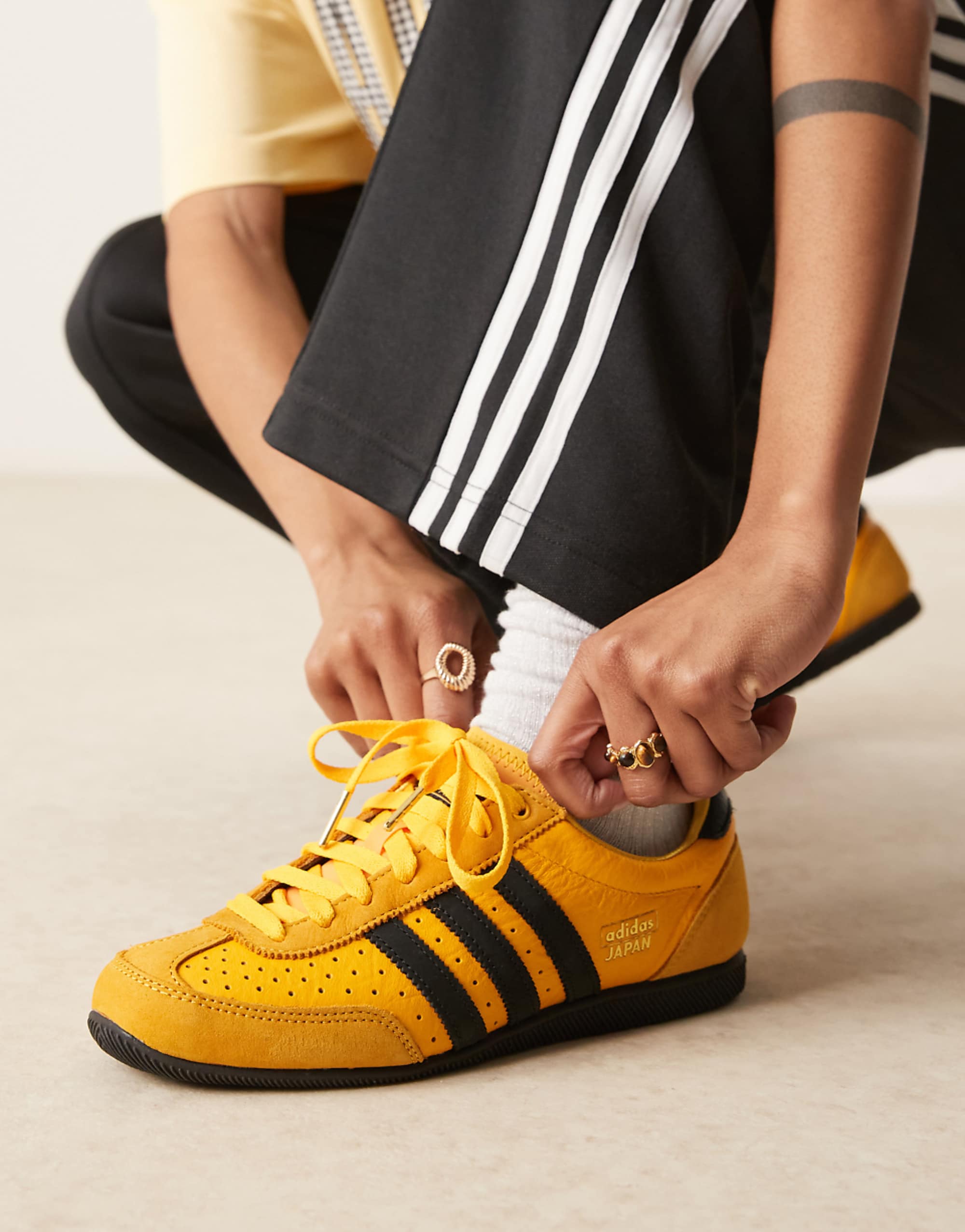 Adidas Originals Japan Trainers in Yellow and Black