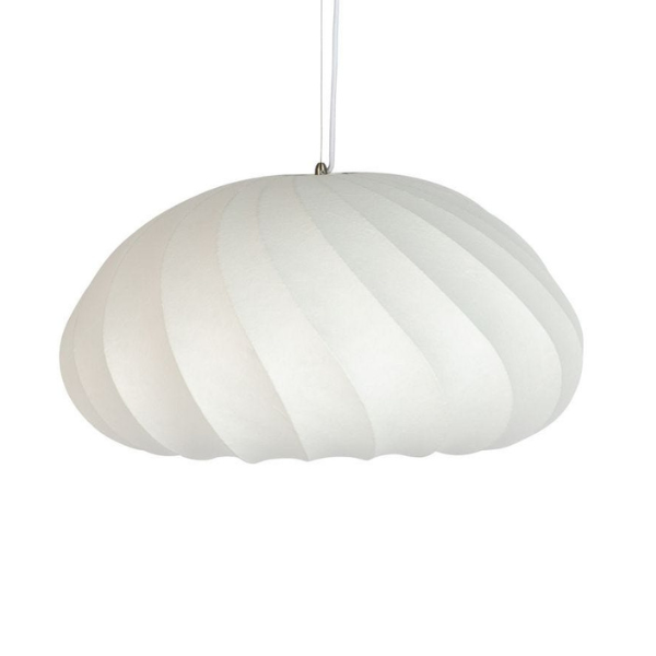Heal's, Malmo Silk Fibre Pendant Light White Large
