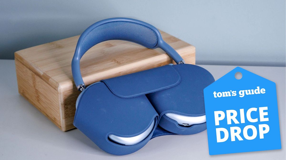 airpodspromax ヘッドフォン ブルー値下げ交渉致します - メルカリ
