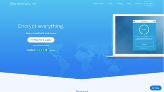 Encrypt.me VPN review - Encrypt.me homepage