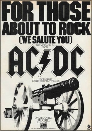ac dc for those about to rock we salute you advert