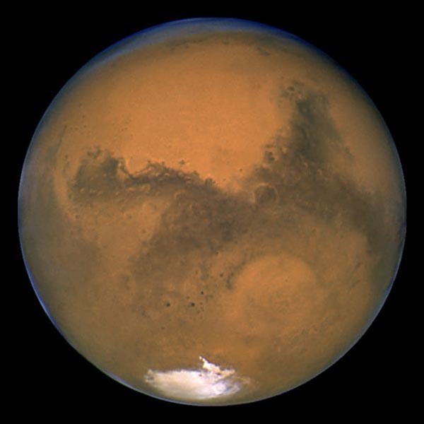 This Hubble Space Telescope image shows Mars.