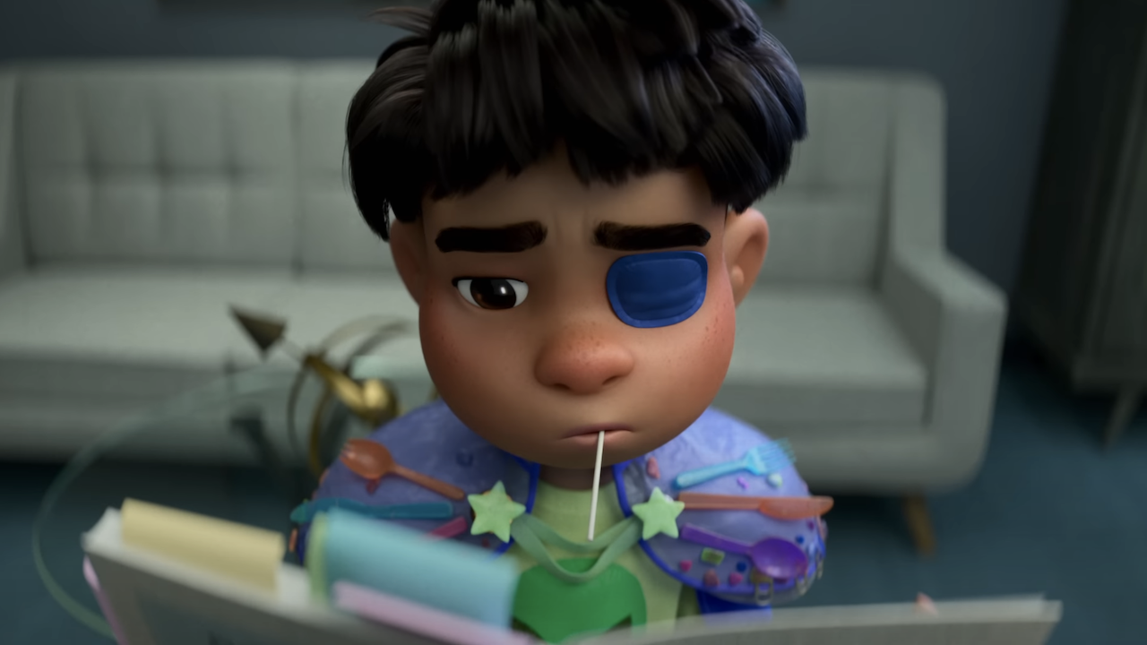 Elio looking at a book in Elio