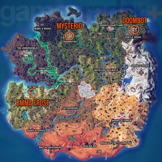 Fortnite Chapter 5 Season 4 Medallions map