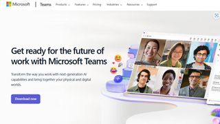 Microsoft Teams website screenshot.