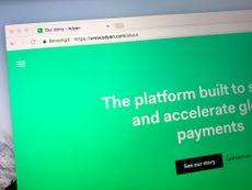 Website for the online payment platform Adyen
