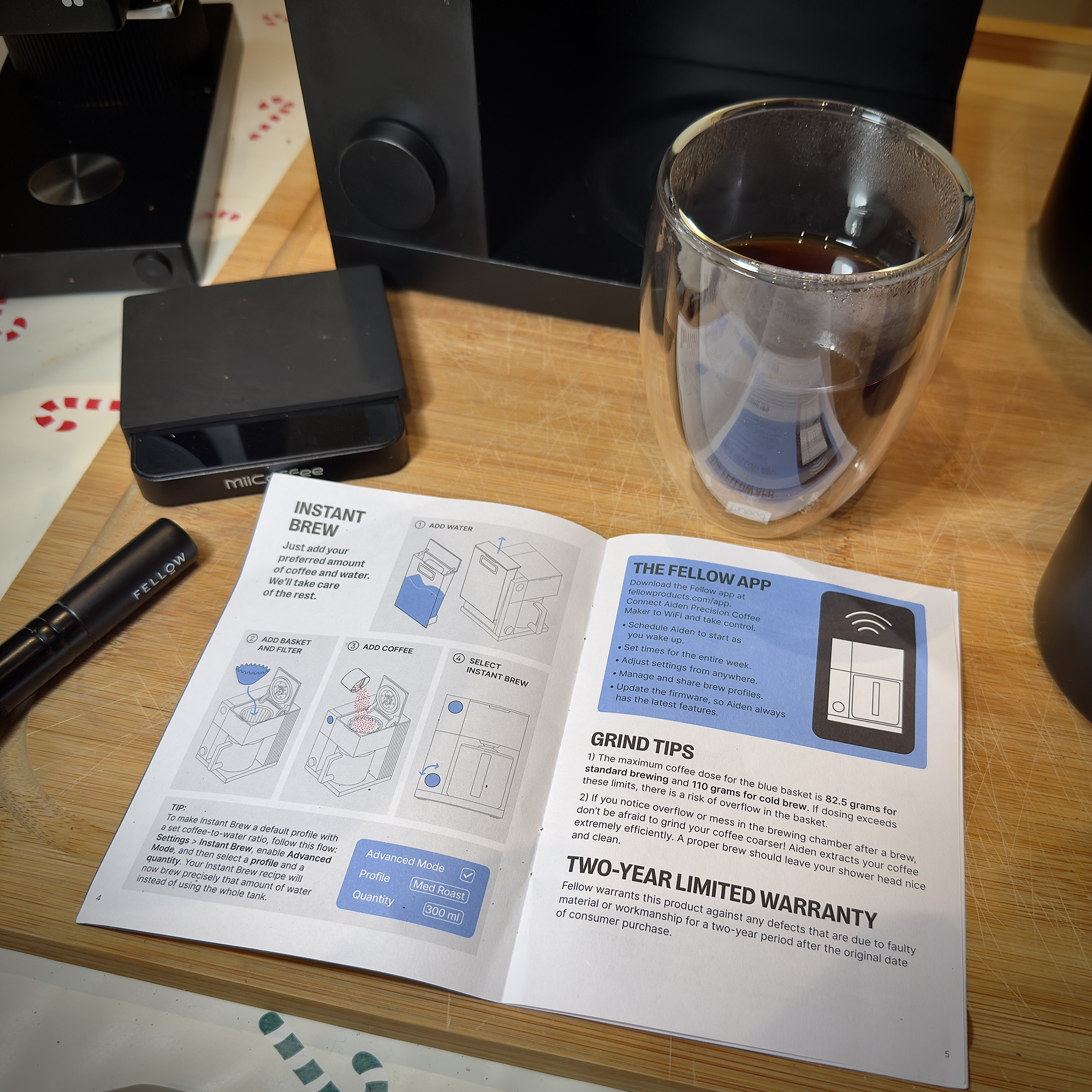 Testing the Fellow Aiden coffee machine at home