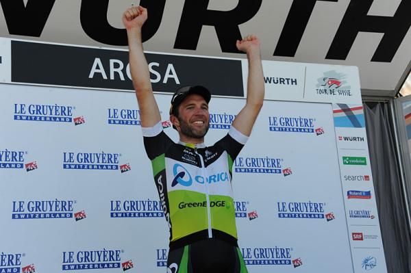 Stage winner Michael Albasini (Orica-GreenEdge)