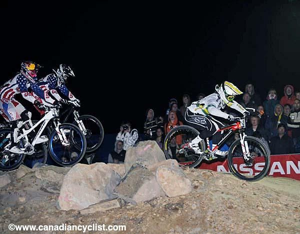 Caroline Buchanan (Australia) rode away from the Americans.