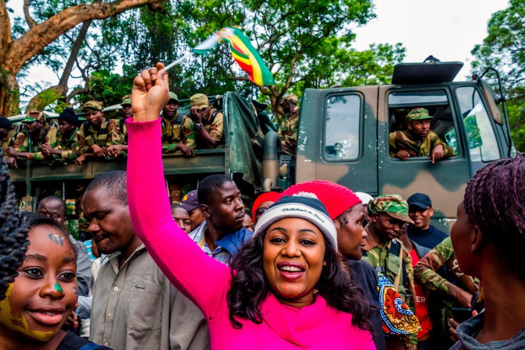 Zimbabweans demonstrate for the end of the Mugabe regime