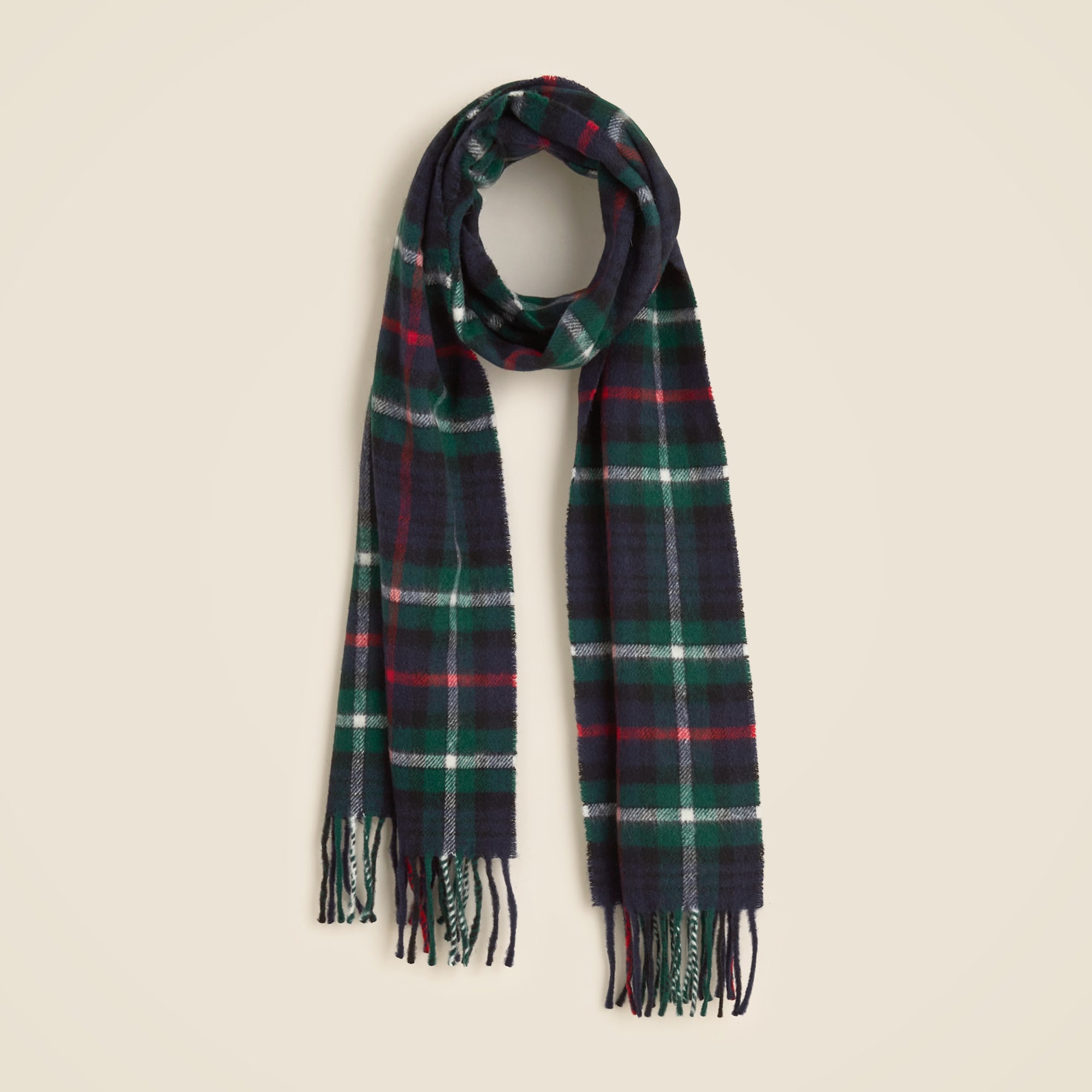 Cashmere-Blend Scarf in Plaid