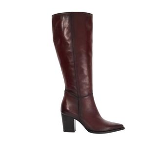 Dune Silahs Leather burgundy Knee High Boot 