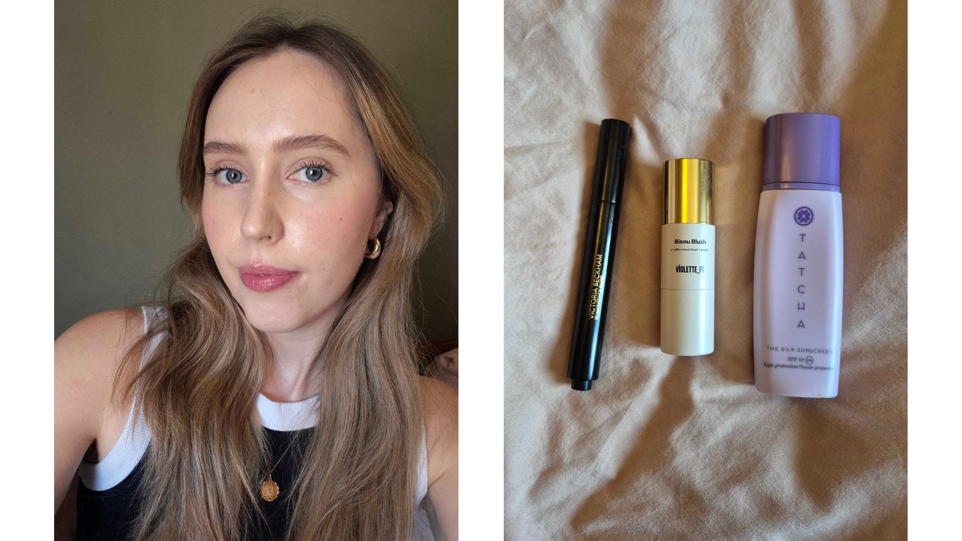 an image of digital beauty writer Naomi's holiday beauty essentials