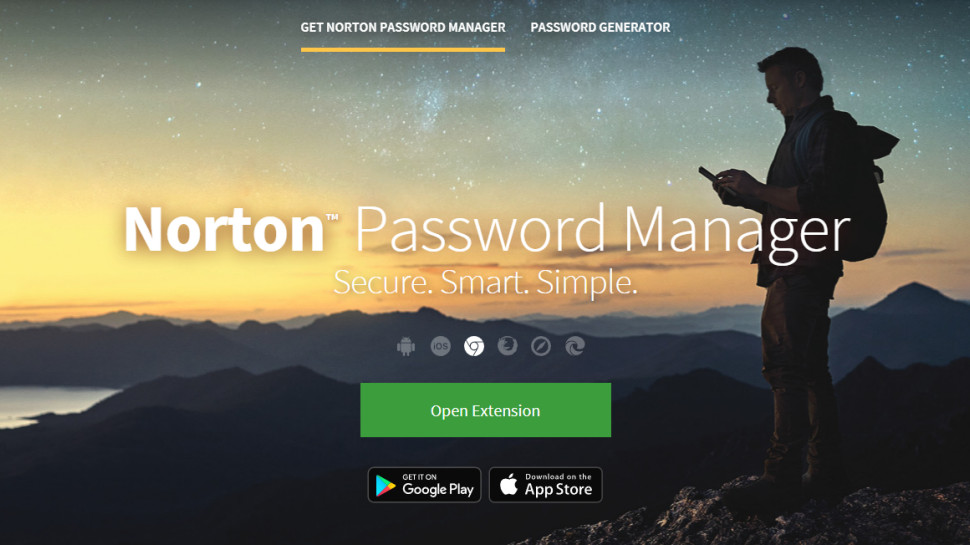 Norton 360 Deluxe Password manager.