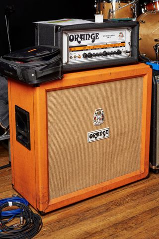 Marcus King's Rockerverb 50 Orange amp and cab