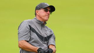 Phil Mickelson during the second round of the PGA Championship