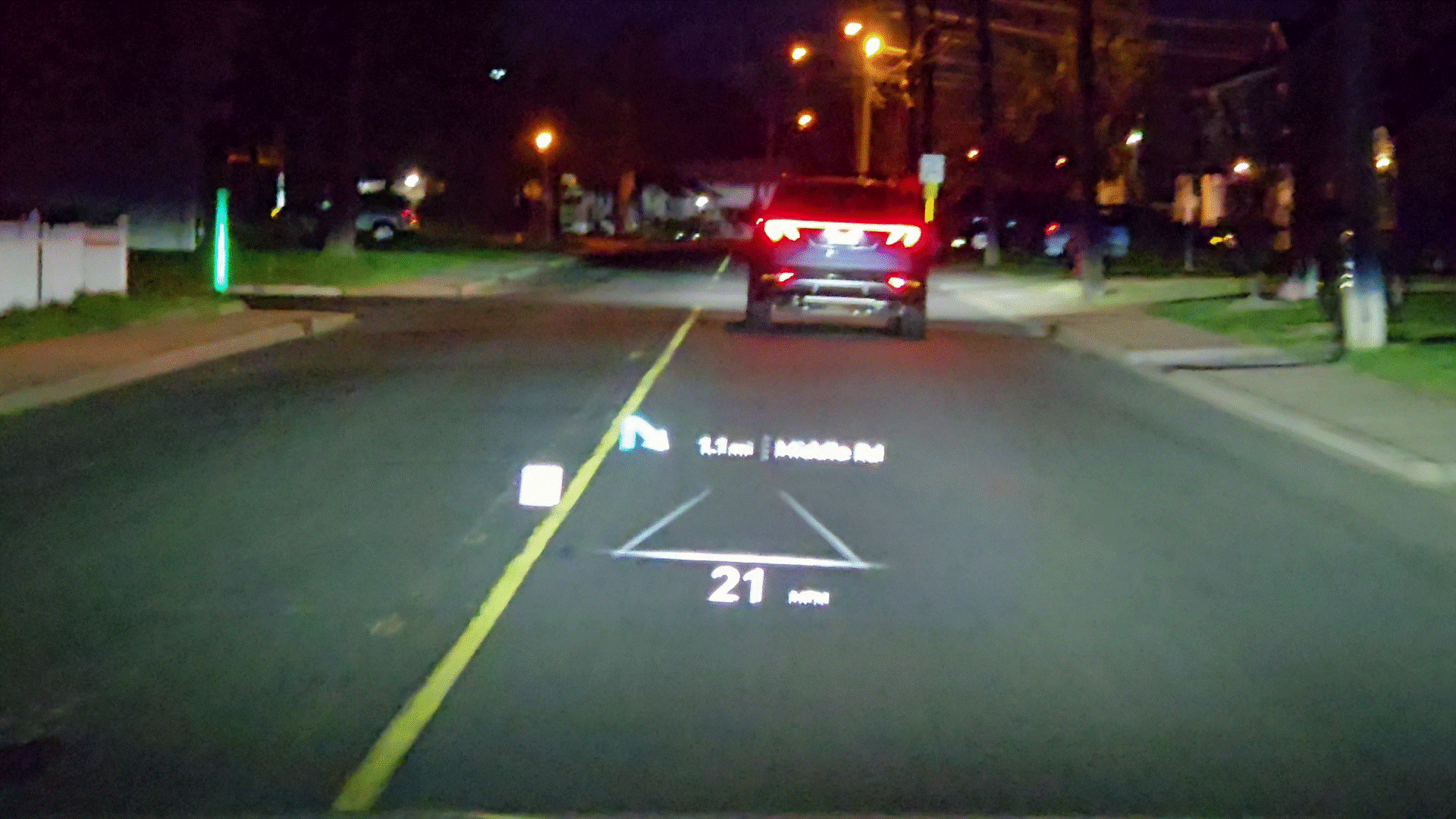 2025 Genesis GV60 Performance AWD head-up display.