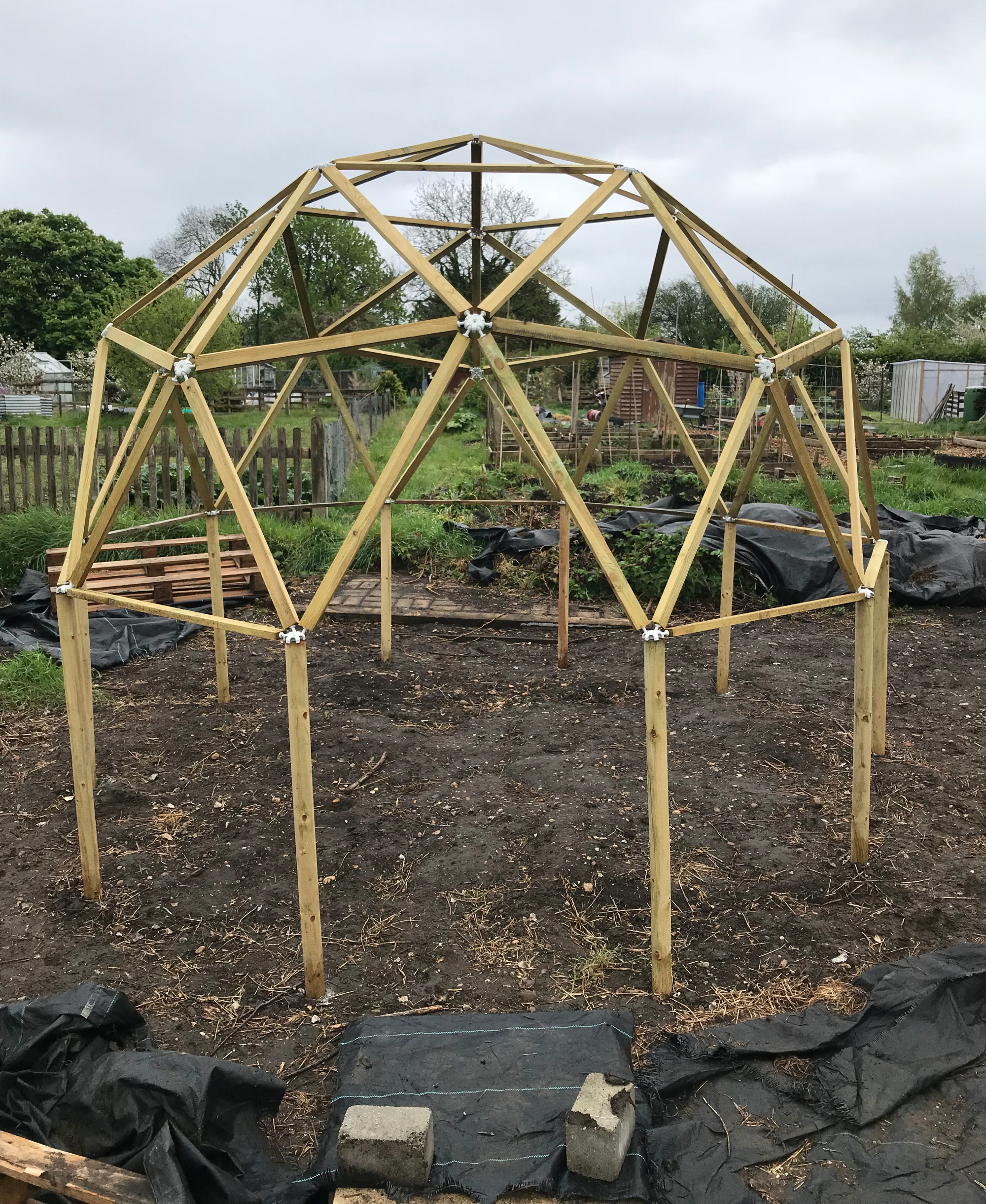 DIY greenhouse geodesic kit