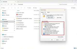 File Explorer without legacy settings
