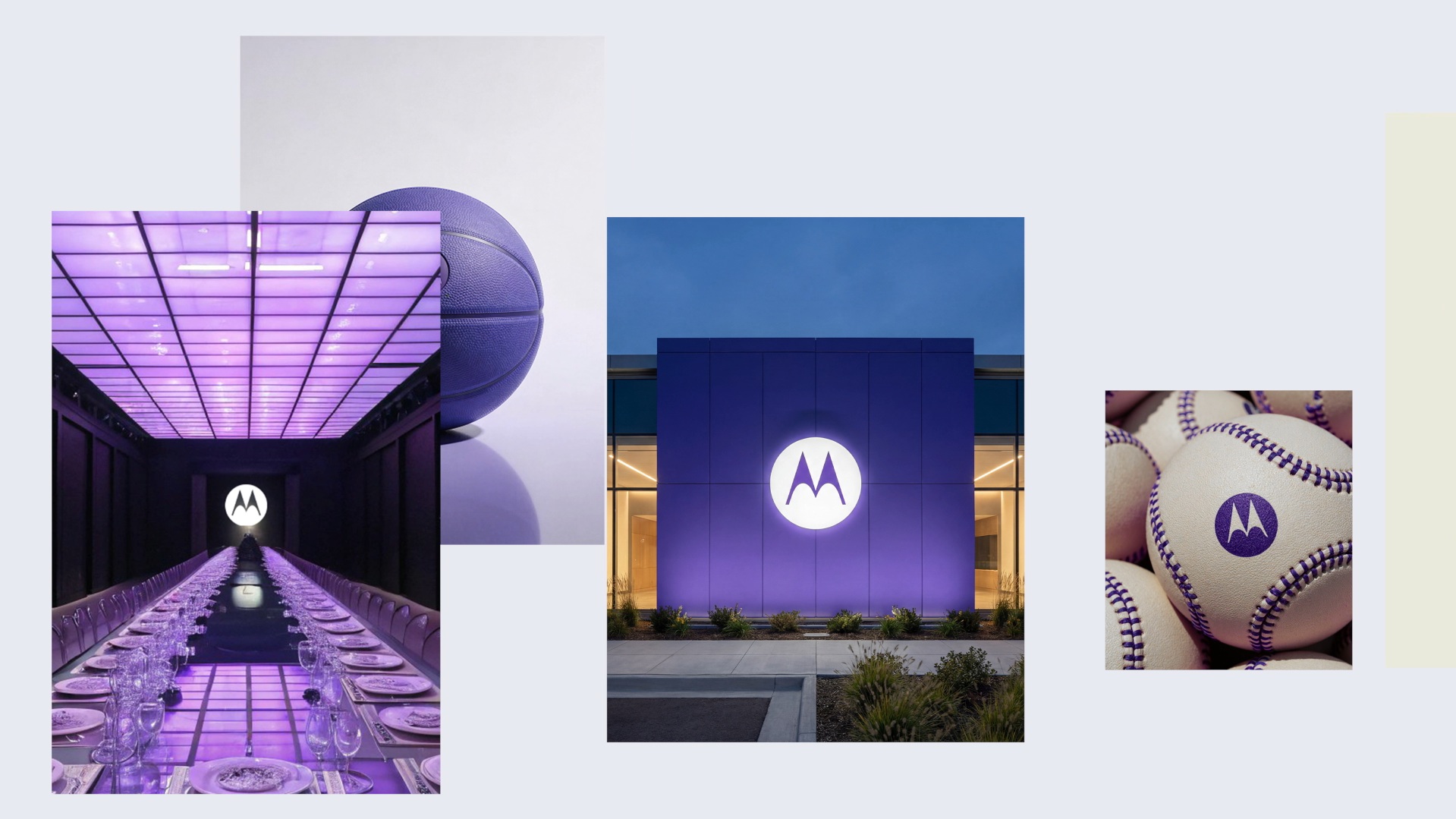 Motorola announced the House of Moto Indigo, a deep hue that will represent the company's products and more globally.