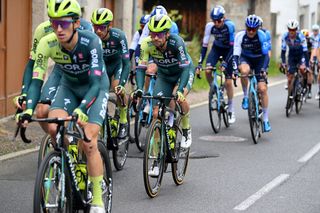 COL DE LA LOGE FRANCE JUNE 03 Primoz Roglic of Slovenia and Team BORA hansgrohe competes during the 76th Criterium du Dauphine 2024 Stage 2 a 142km stage from Gannat to Col de la Loge 1251m UCIWT on June 03 2024 in Col de la Loge France Photo by Dario BelingheriGetty Images