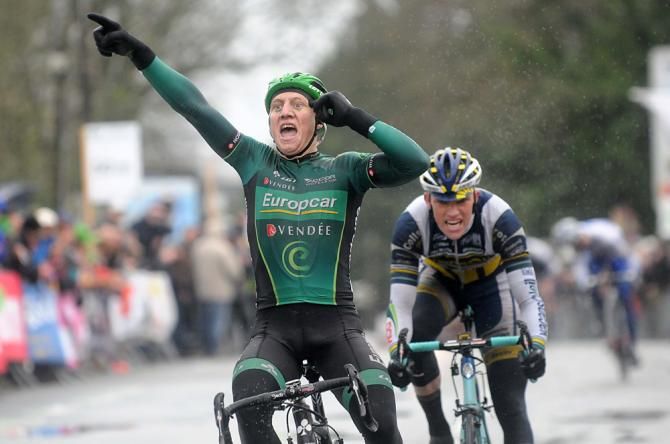 Cyril Gautier (Europcar) wins the Tour du Finist&egrave;re