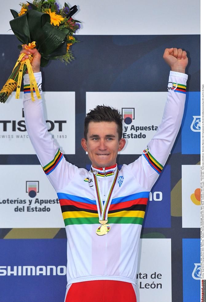 Michal Kwiatkowski (Poland) in the rainbow jersey