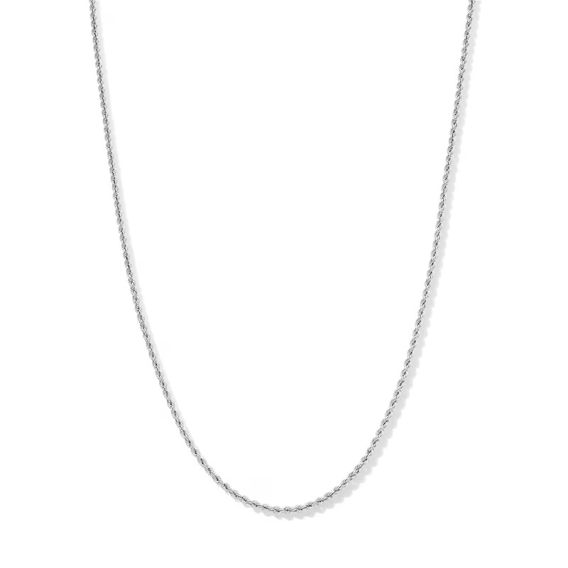 Banter by Piercing Pagoda, 10k Hollow White Gold Rope Chain