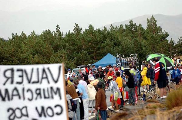 Damp supporters on the Calar Alto