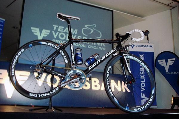 The Corratec team bike with which Volksbank wants to win races in 2008.