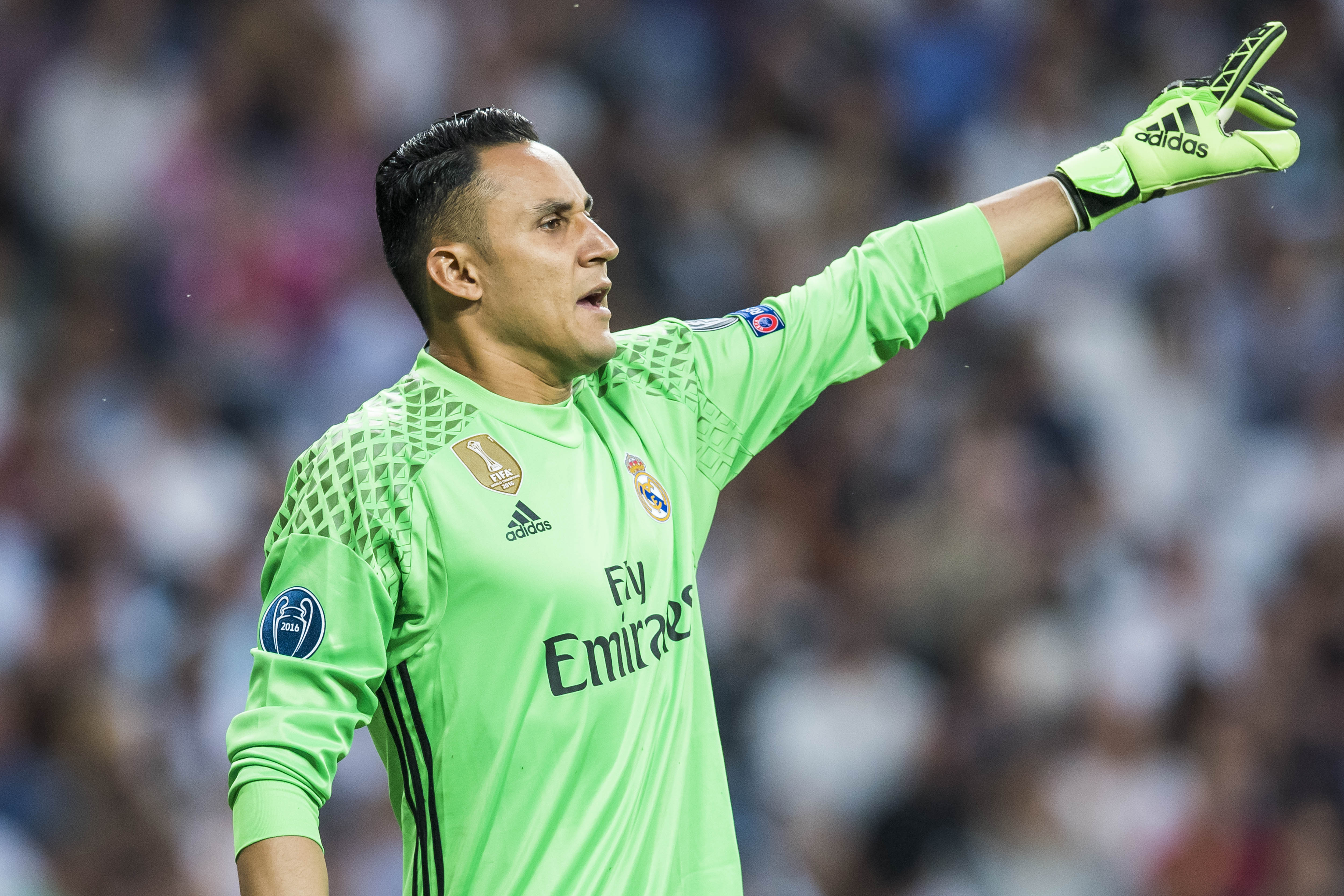 Keylor Navas in action for Real Madrid against Atletico in the Champions League semi-finals in 2017.